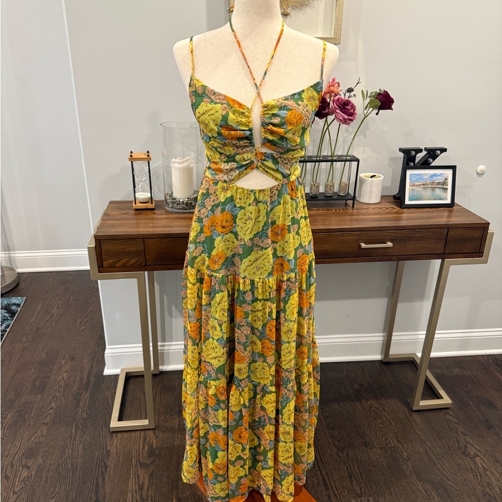 ASTR The Label Floral Spaghetti Strap Dress